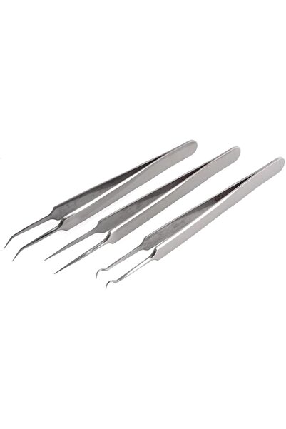 Genel Markalar Paslanmaz Çelik Akne Siyah Nokta Temizleme Cımbız 3lü