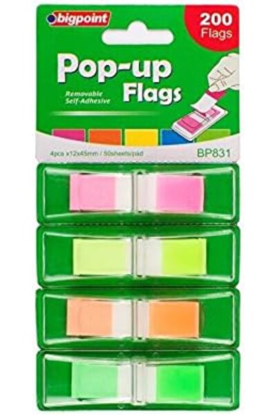 Sevimle Store Αυτοκόλλητο σελιδοδείκτη δείκτη επιλογής ταινίας 4 χρωμάτων BP831