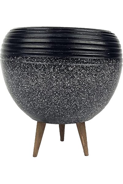 Genel Markalar Ev Dekorasyon Siyah Granit Küp Saksı Saksılık Salon Çiçeklik B...