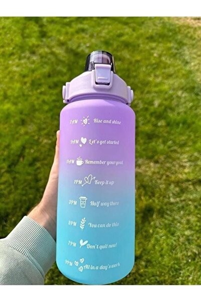 Leaf Shop 2 Liter Water Bottle Motivational Flask