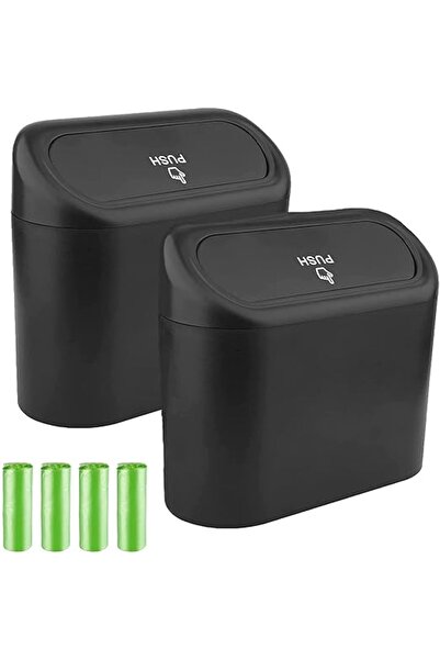 Genel Markalar 2 Parça Küçük Araba Çöp Kutusu, Evrensel Taşınabilir Mini Araç...