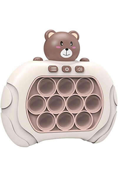 Genel Markalar KONSOL Sesli Işıklı Pop It Oyuncak Elektronik Popit Sevimli Ayıcık Oyun Konsolu PB129801