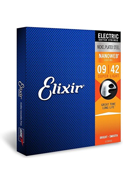 salesalbutik 12002 Nanoweb Супер леки струни за електрическа китара (9-42)