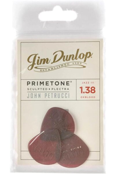 Genel Markalar Médiators Jim 1,38mm John Petrucci Primetone Jazz III rouge 1,...