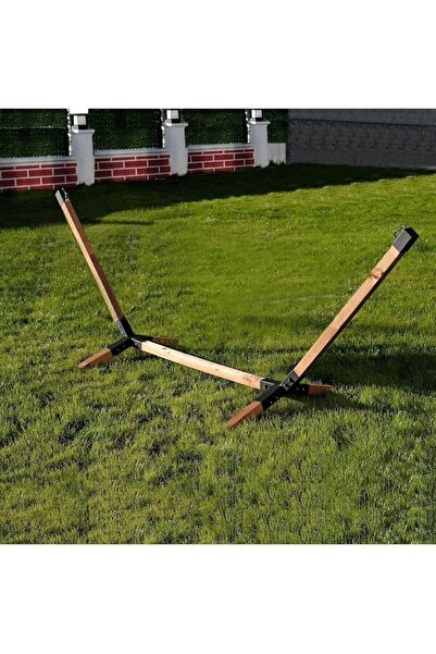 Genel Markalar SHOP Metal Ayaklı Ahşap Hamak Ayağı Kayın Gürgen CEVİZ 80 x 301