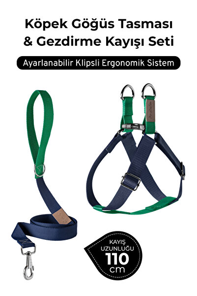pasiole طقم طوق للكلاب قابل للتعديل وحزام للمشي |   صناعة يدوية، متينة، سهلة ...