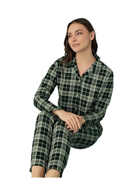 bipamuk Verlina Suede Fabric Women's Pajama Set Soft and Winter Comfort S–Xxl