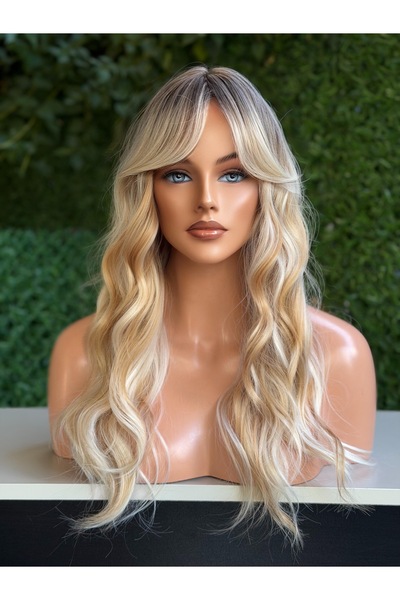 Fenomen Peruk Röfleli Vip Saç Peruk - Gerçek Saç Dokusunda Tam Peruk