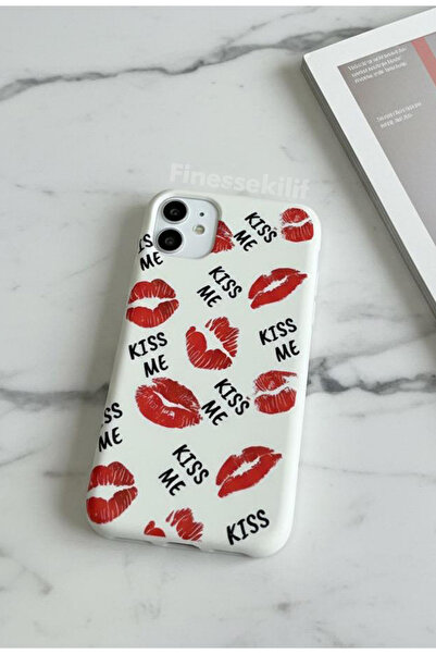 Multitronic iPhone 11 Compatible Kiss Me Design Printed White Launch Case