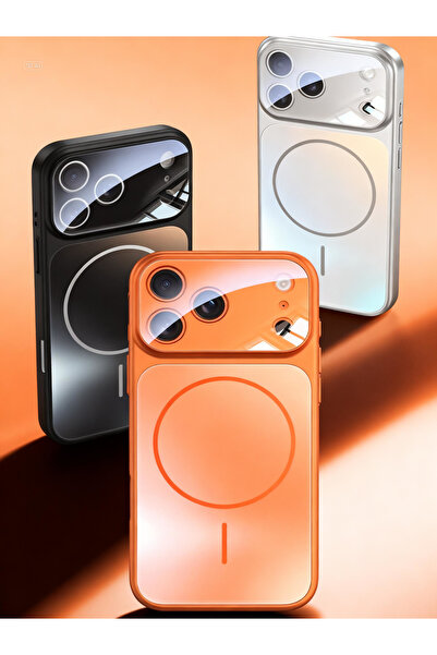 PEXURA TECH Apple iPhone 15 Pro Max Compatible Case 17 Pro Max Look Design Cover with Magsafe and Camera Protection