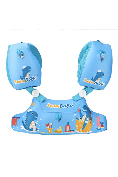 bebeLOGIC Swimming belt for children, inflatable toy, blue, The Blue Crocodile, 2-6 years, bebeLOGIC™