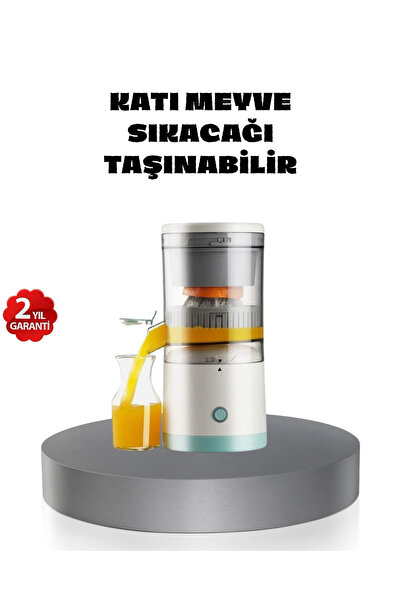 Genel Markalar Taşınabilir Şarjlı Katı Meyve Sıkacağı – 45W Güç, 18000 RPM Hız, 400 mL Kapasite