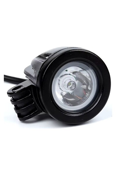 ASTRA LED Su Geçirmez Motosiklet Sis Farı Beyaz Güçlü LED Far Odaklamalı Yuvarlak LED (1 Adet)