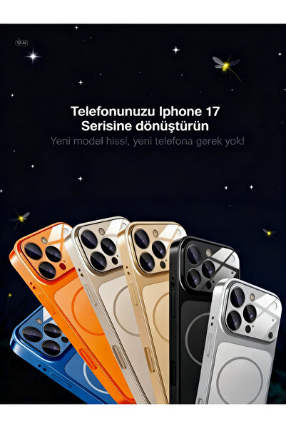 PEXURA TECH Apple iPhone 15 Pro Max Compatible Case 17 Pro Max Look Design Cover with Magsafe and Camera Protection