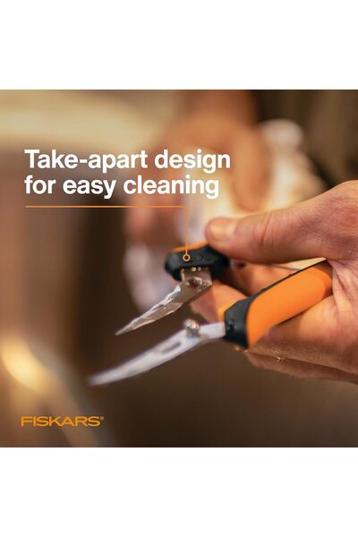 FiSKARS Microtip Pruning Shears 399250-1001, Black/Orange