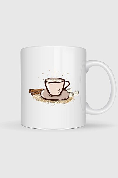 Bahriyeli Collection كوب مصمم للقهوة الكابتشينو واللاتيه والإسبريسو والشاي