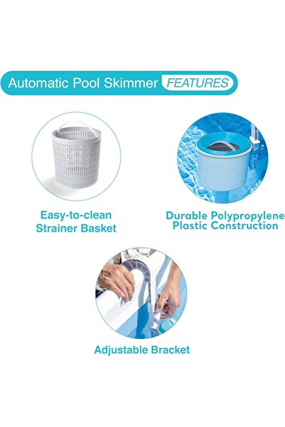 Intex Deluxe Wall-Mounted Surface Skimmer