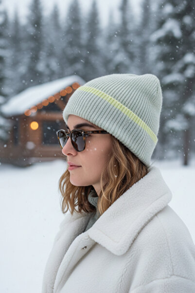 novon Brighton Line Design Soft Textured Unisex Beanie