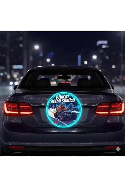 izmirdenet Acemi Sürücü Etiketi - Yeni Sürücü Etiketi - Dikkat Acemi Sürücü M24