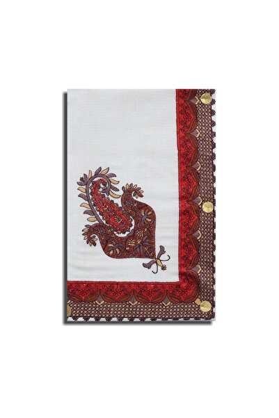 Gerenic Cashmere shawl, dark red - choose your size