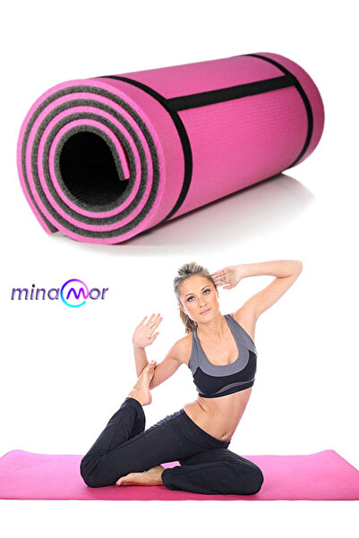 Minamor Gerçek 16Mm 180x60 Pembe Renk Pilates Minderi