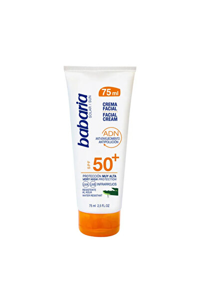 Babaria Cremă facială SPF50 Aloe Vera rezistentă la apă 75ml