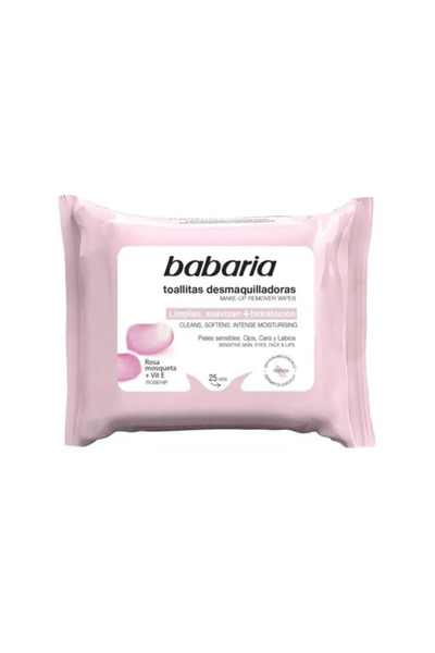 Babaria Șervețele demachiante Rosa Mosqueta 25 bucăți