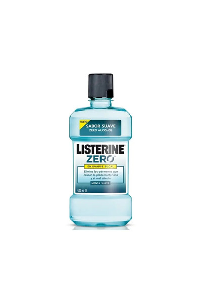 Listerine Apă de gură fără alcool, mentă moale, 500 ml
