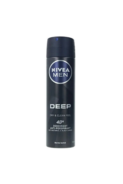 NIVEA Deodorant spray Deep Black Carbon pentru bărbați, 150 ml
