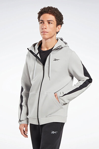 Reebok DreamBlend FZ Hoodi Gri Erkek Sweatshirt