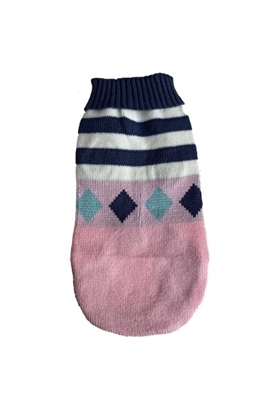 OEM Haina caini talie mica tip pulover, tricotat, ideal iarna, model carouri Roz, 27 x15 cm