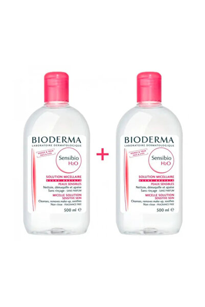 Bioderma Soluție micelară demachiantă Sensibio H2O 2x500ml