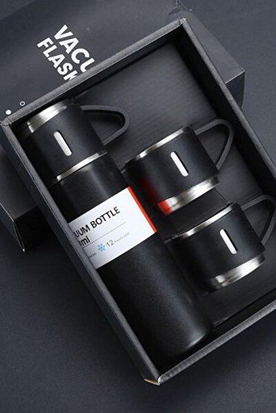 Hype Store Stainless Steel Thermos 3-Cup Thermos Set Vacuum Thermos Set with ...