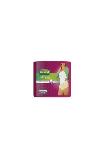 Depend Pants Women Comfort-Protect Size L 9 Units