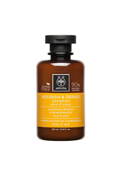 Apivita Șampon hrănitor și reparator cu măsline și miere 250 ml