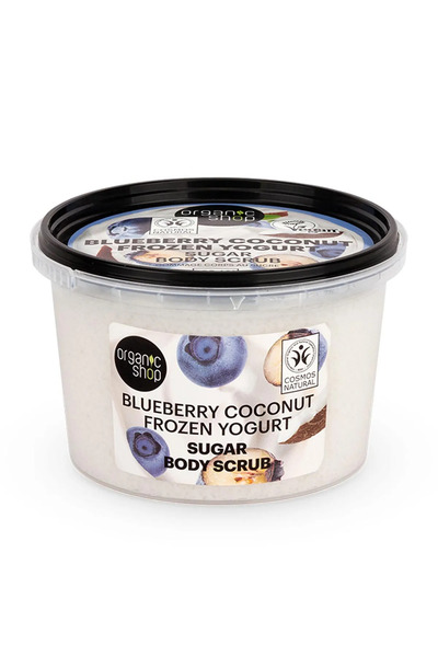 organic shop Iaurt înghețat cu afine și nucă de cocos Exfoliant Corporal Azucar 250ml