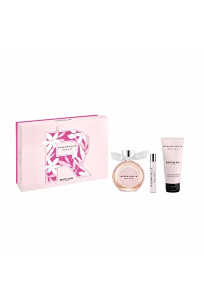 ROCHAS Mademoiselle Eau De Parfum Spray 90ml Set 3 Pieces