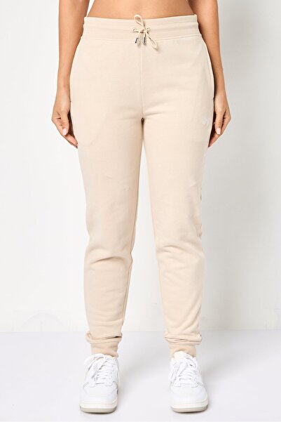 Hugo Boss Women Regular Fit Embroidered Logo Jogger Pants, Beige