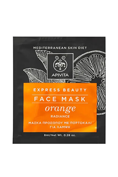 Apivita Mască facială iluminatoare cu portocală 2x8ml