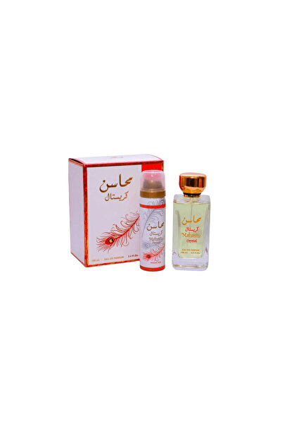 lattafa Mahasin Crystal Edp Spray 100ml Desodorante Spray 50ml Sets