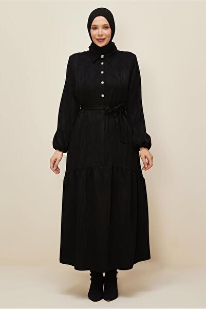 Alvina Belted Jacquard Dress 20874-1