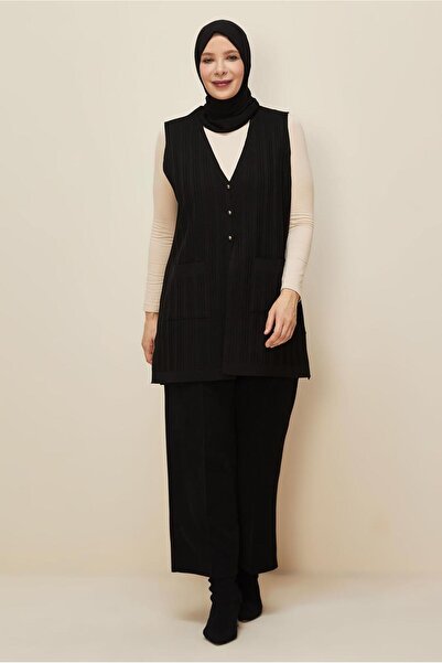Alvina Plus Size Knitting Vest 20856