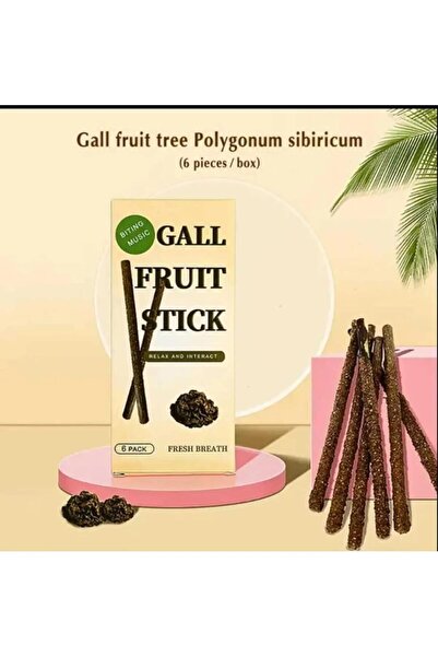 6 Adet Doğal Meyve Aromalı Matatabi Çubuğu Catnip Stick Kedi Catnip Dalı Gall-Fruıt-Stick