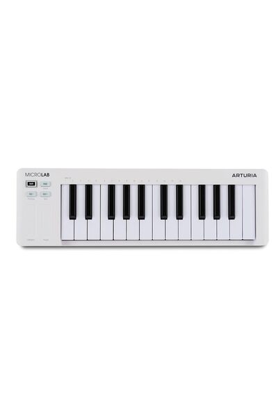 Hype Store MicroLab MK3 - مدمج وحدة تحكم MIDI حساسة للسرعة بـ 25 مفتاحًا، شري...