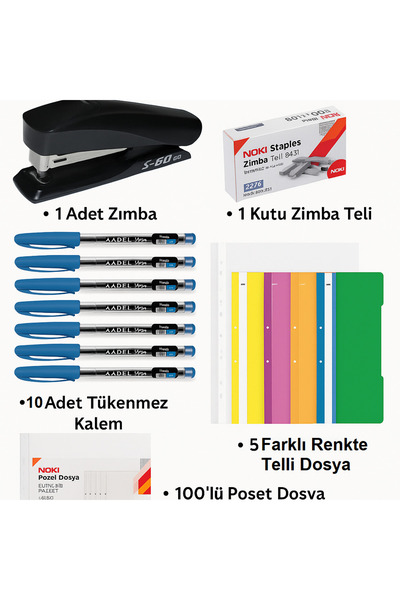 KarmaOfis Trend Mix Office Set – Fun Desktop Set with Colorful and Energetic Combinations