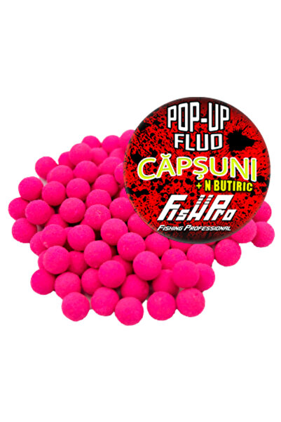 Fish Pro Pop Up Fhp 9Mm Pink Strawberry 40G