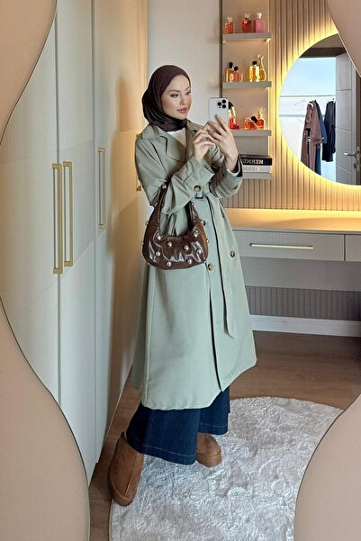 Hazamoda Τρεντσάκι με κουμπιά Quup Mint