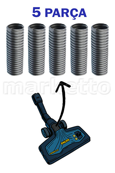 Marketto Philips XB9145/07 Marathon Ultimate Uyumlu Emici Başlık Ara Hortumu,...