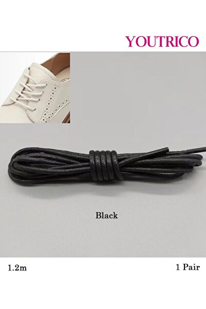 Youtrico زوج واحد من أربطة الأحذية الشمعية المستديرة - رفيعة وأنيقة للأحذية ا...