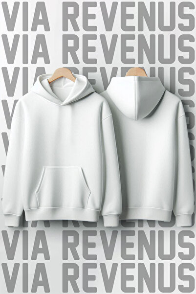 Vordevia Plain Unprinted 100% Cotton Premium Quality Hooded Sweatshirt